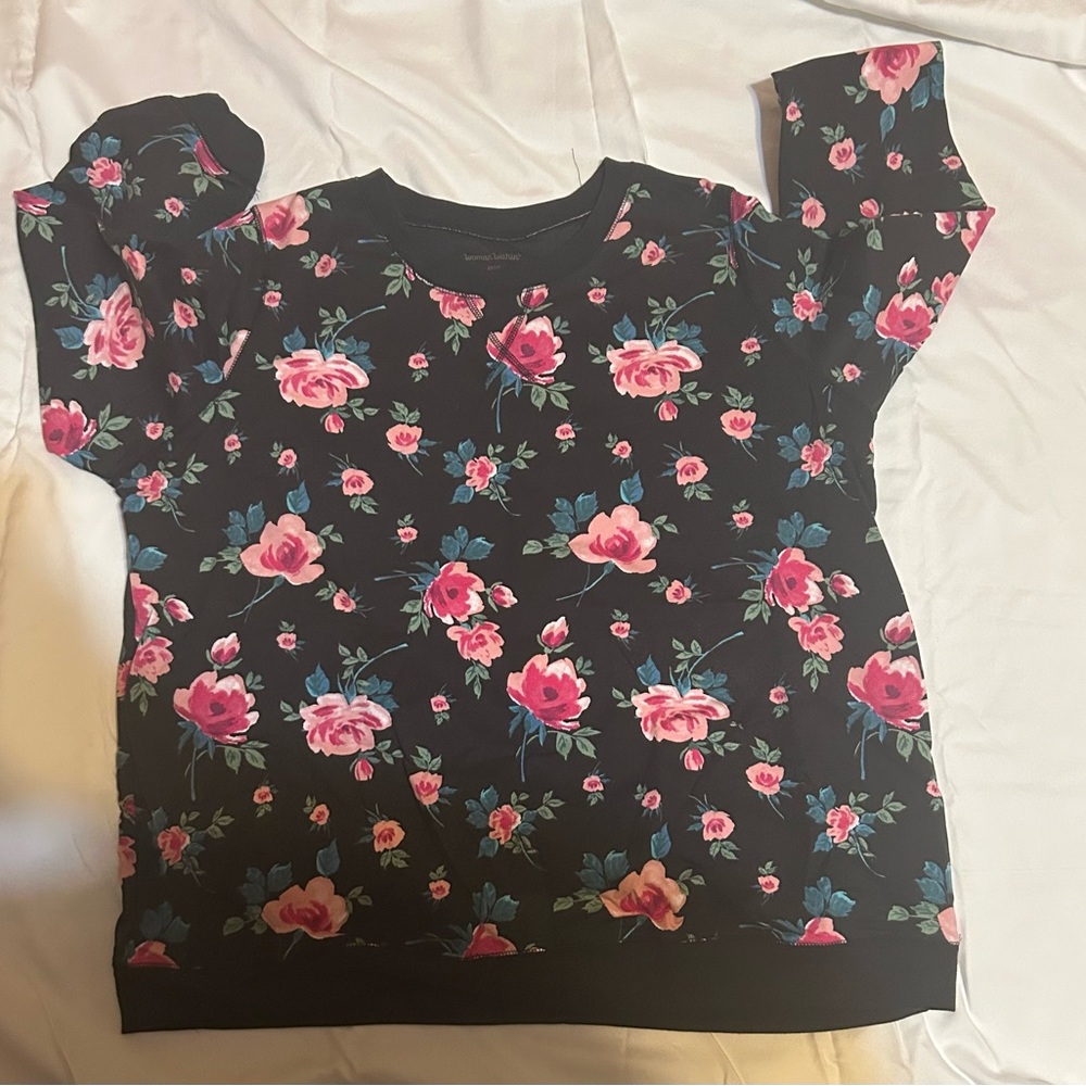 Lightweight French terry sweatshirt (Woman Within), size 22/24 (1X)